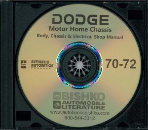 1970–1972 Dodge Truck Motor Home Factory Shop Service Manual