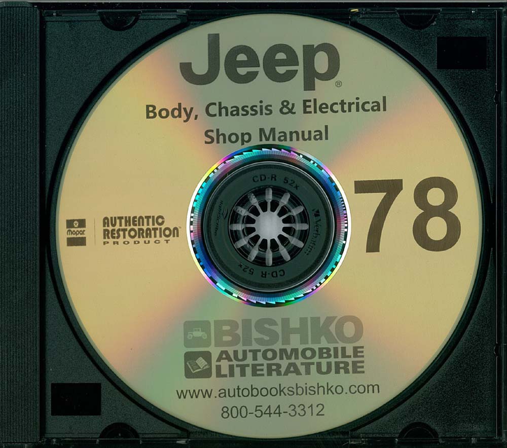1978 JEEP Body, Chassis & Electrical Service Manual