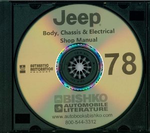 1978 Jeep All Models Factory Shop Service Manual