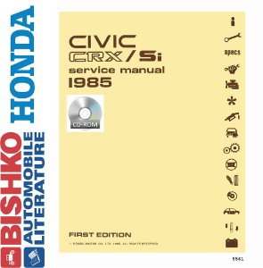 1985 Honda Civic SI, CRX Factory Shop Service Manual