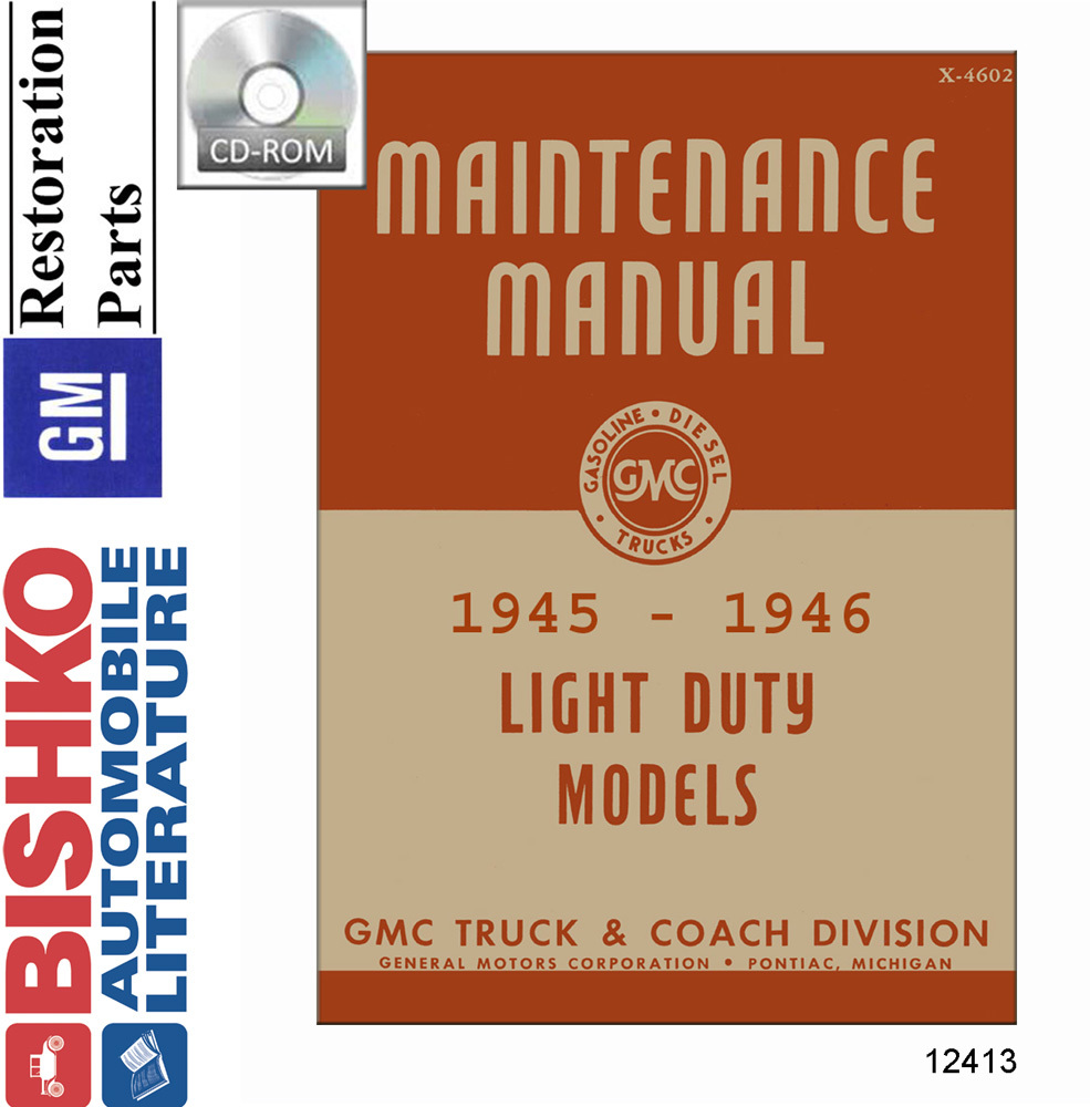 1945–1946 GMC Light Duty Trucks Factory Shop Service Manual