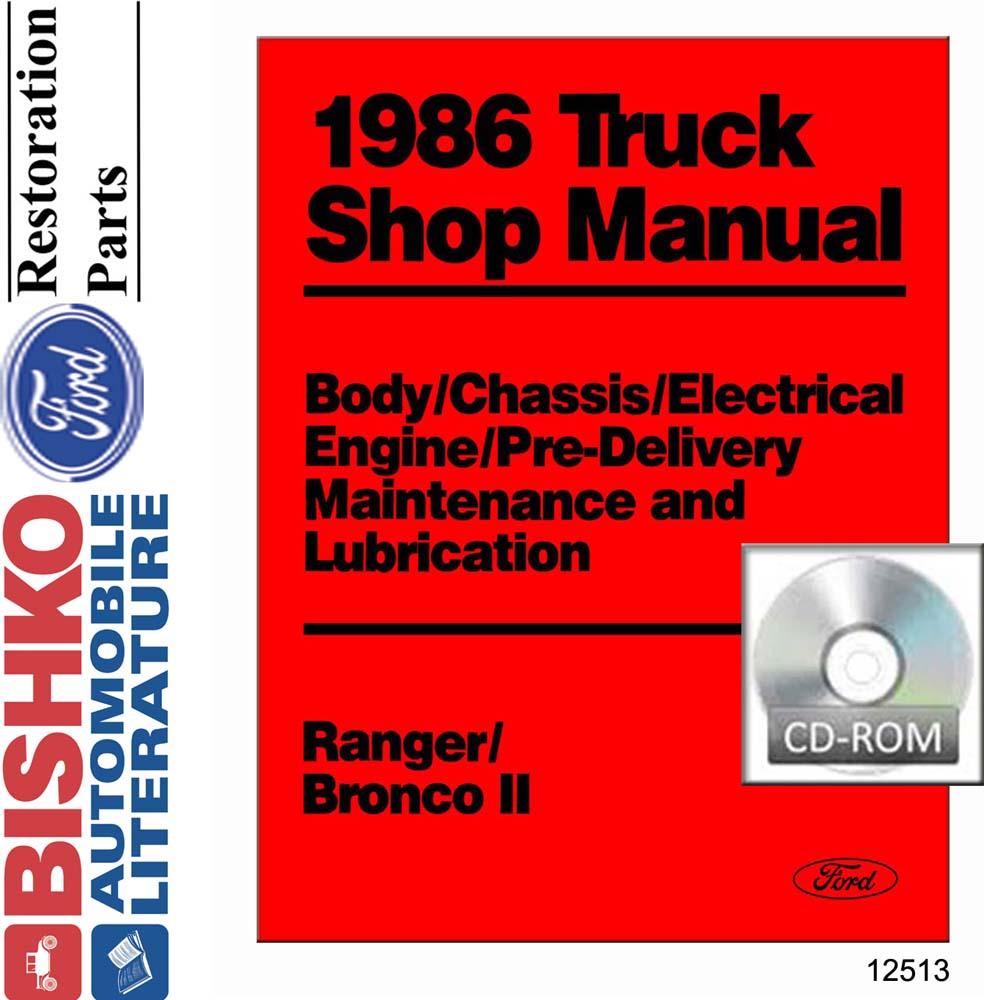 1986 Ford Truck Bronco II, Ranger Factory Shop Service Manual