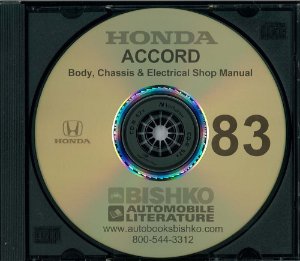 1983 Honda Accord Factory Shop Service Manual