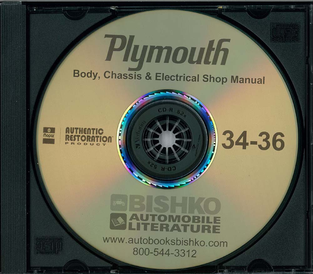 1934-36 PLYMOUTH Full Line Body, Chassis & Electrical Service Manual
