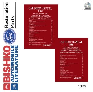 1989 Ford Crown Victoria, Town Car, Grand Marquis Factory Shop Service Manual