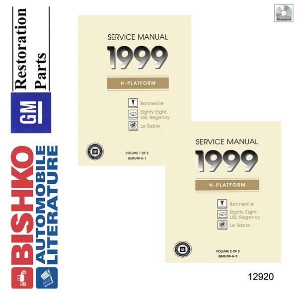 1999 Pontiac Bonneville, Le Sabre, 88, LSS, Regency Factory Shop Service Manual