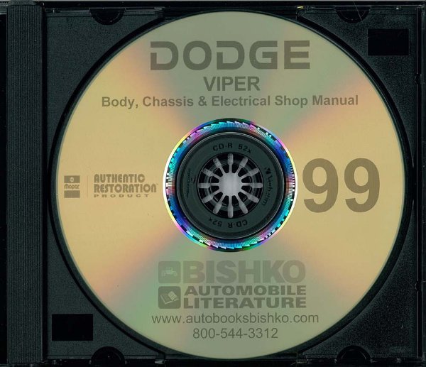 1999 Dodge Viper Factory Shop Service Manual