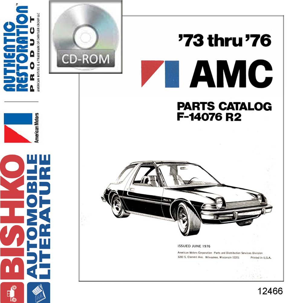 1973-1976 AMC Body & Chassis, Text & Illustration Parts Book