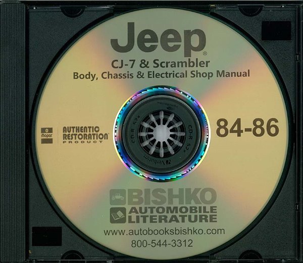 1984–1986 Jeep CJ-7 Scrambler Factory Shop Service Manual