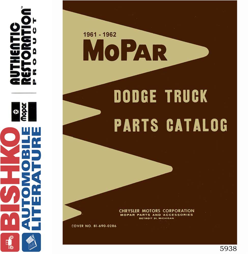 1961-62 DODGE TRUCK Body & Chassis, Text & Illustration Parts Book