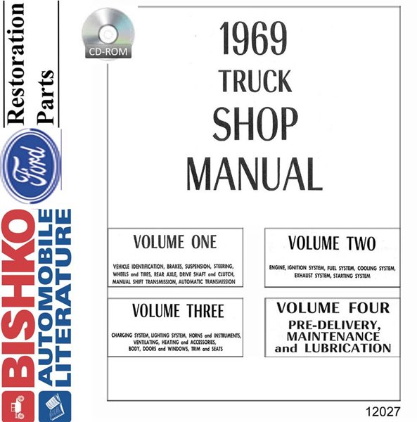 1969 Ford Truck (Except Bronco/Econoline) Shop Service Repair Manual PDF Engine