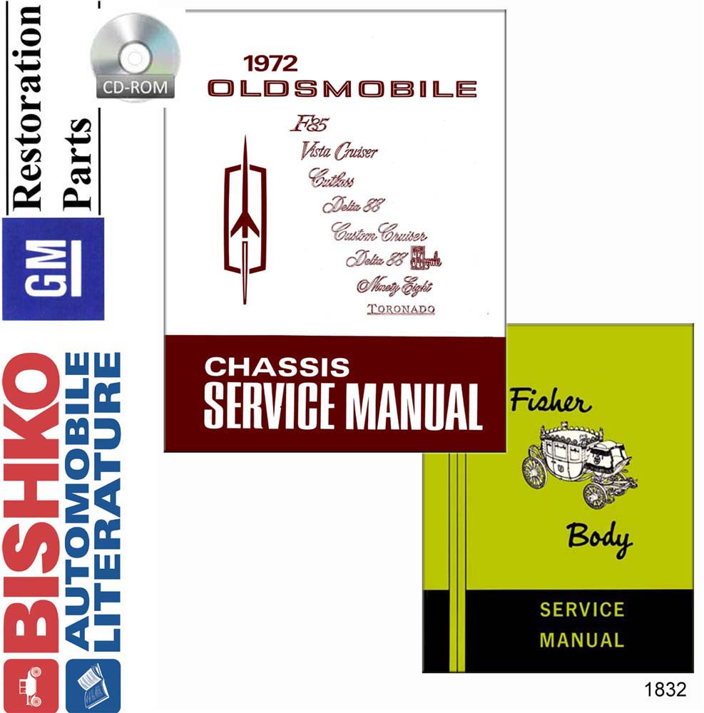 1972 OLDSMOBILE Body, Chassis & Electrical Service Manual
