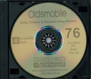 1976 Oldsmobile ALL MODELS FISHER BODY Factory Shop Service Manual