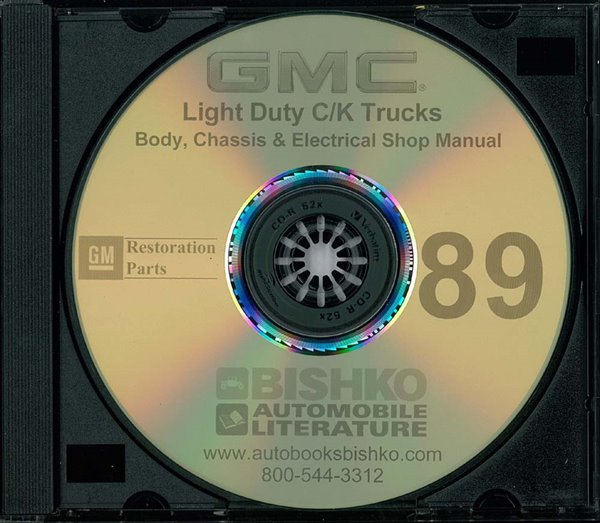 1989 Chevrolet Truck C10, C20, C30, K10, K20, K30 Factory Shop Service Manual