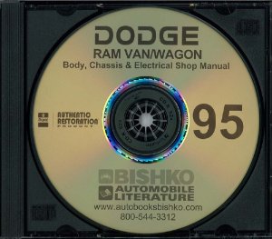 1995 Dodge Truck Ram Van, Ram Wagon Factory Shop Service Manual