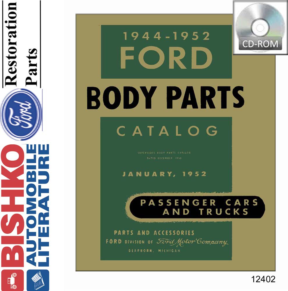 1944 1946 1948 1950 1952 Ford Car Truck Body Parts Numbers Book List PDF