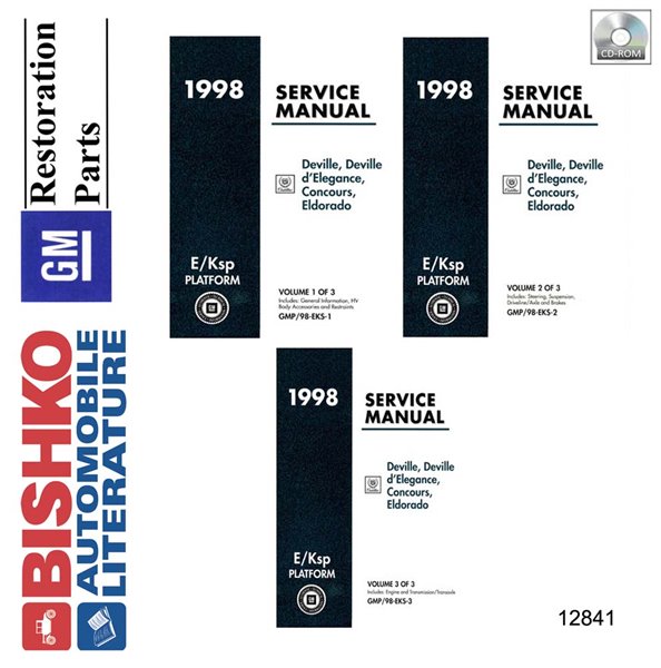 1998 Cadillac Deville, Eldorado Factory Shop Service Manual