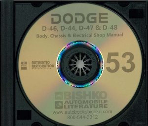 1953 Dodge All Models Factory Shop Service Manual