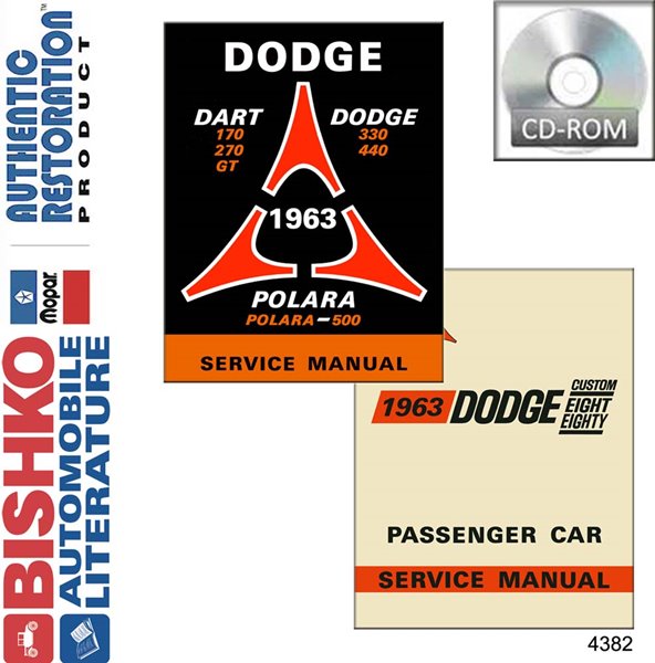 1963 Dodge All Models Factory Shop Service Manual