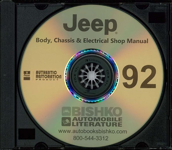 1992 Jeep Cherokee, Comanche, Wrangler Factory Shop Service Manual