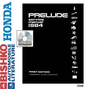 1984 Honda Prelude Factory Shop Service Manual