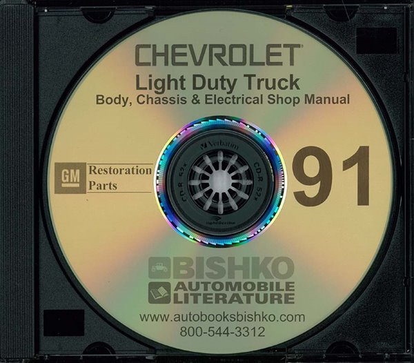 1991 Chevrolet Truck C10, C20, C30, K10, K20, K30 Factory Shop Service Manual