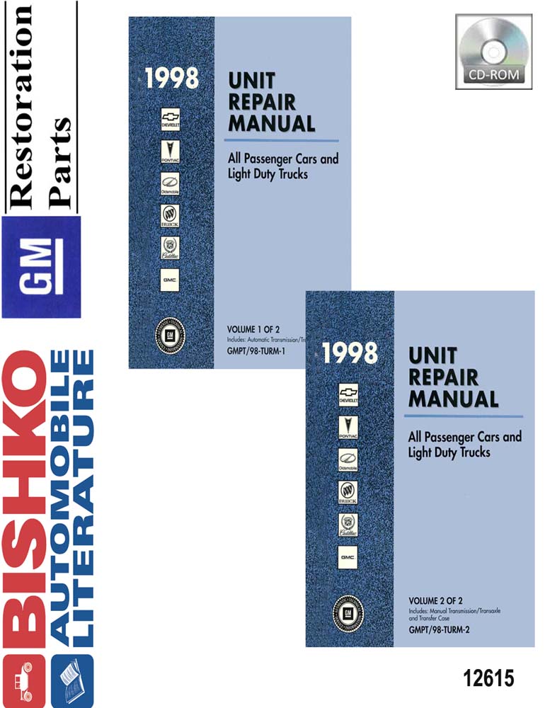 1998 Chevrolet All Passenger Cars and Light Duty Trucks Factory Shop Service