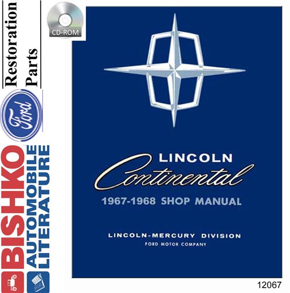 1967–1968 Lincoln Continental (No Mark) Factory Shop Service Manual
