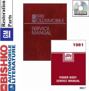 1981 Oldsmobile ALL MODELS FISHER BODY Factory Shop Service Manual