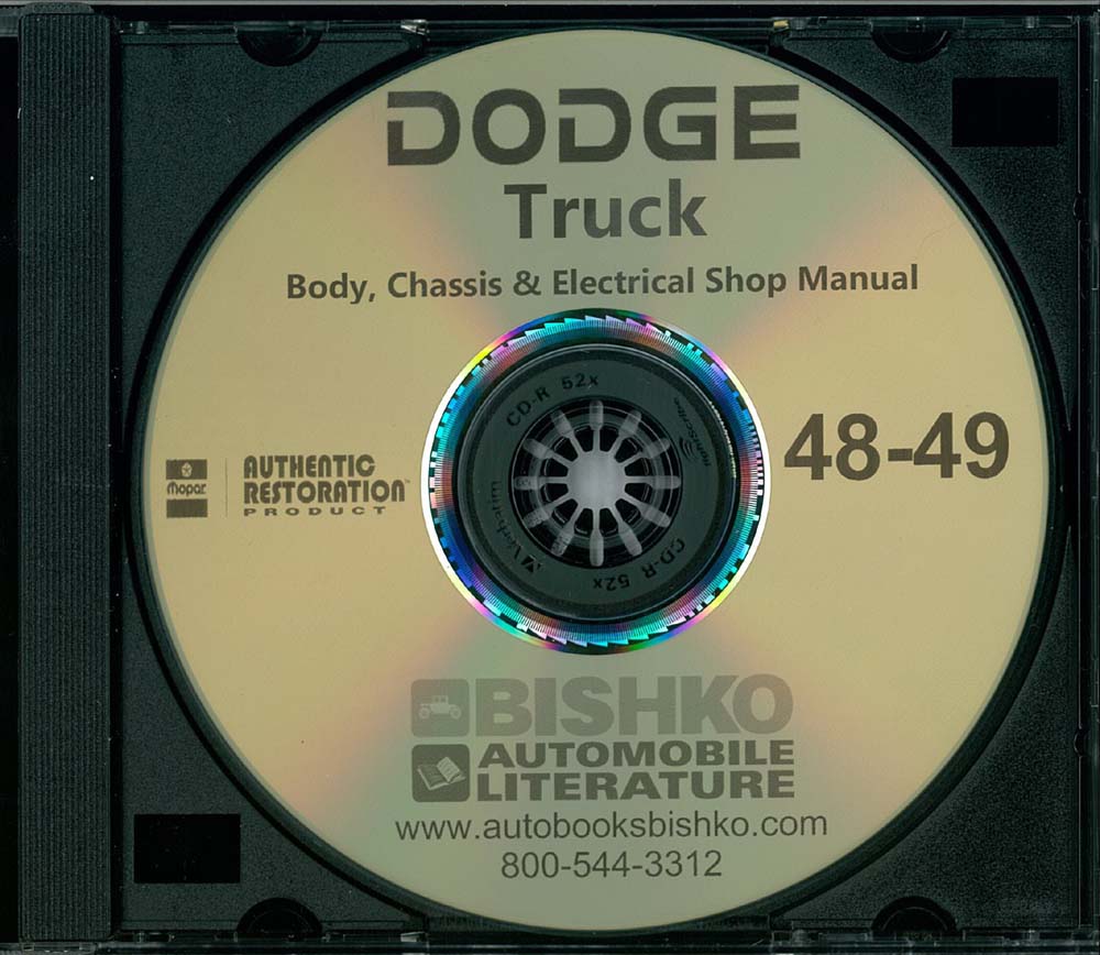1948-49 DODGE TRUCK Body, Chassis & Electrical Service Manual