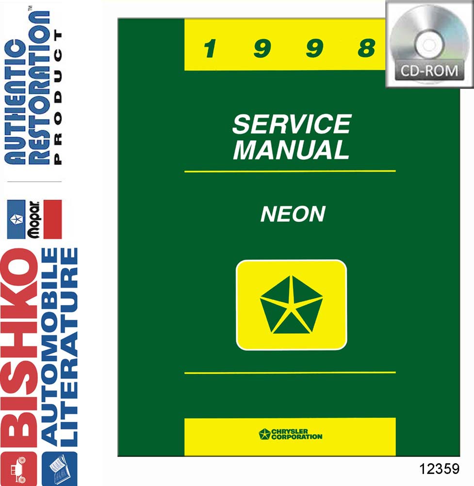 1998 Dodge Neon Factory Shop Service Manual