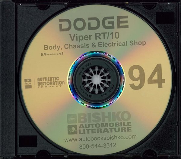 1994 Dodge Viper RT/10 Factory Shop Service Manual