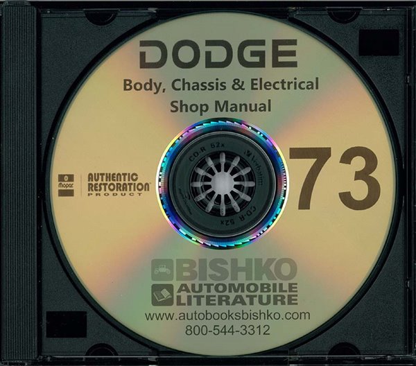 1973 DODGE Body, Chassis & Electrical Service Manual main image