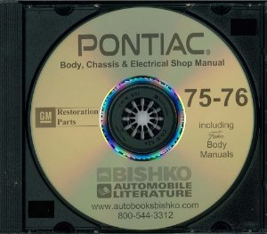 1975–1976 Pontiac ALL MODELS FISHER BODY Factory Shop Service Manual