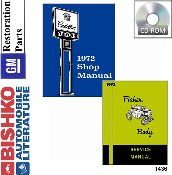 1972 Cadillac ALL MODELS FISHER BODY Factory Shop Service Manual