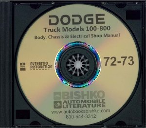 1972–1973 Dodge Light Duty, Medium Duty Truck Factory Shop Service Manual