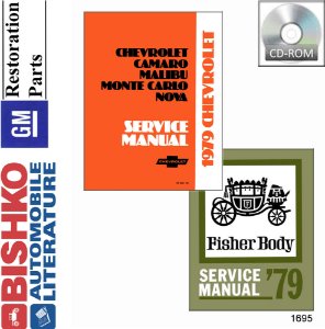 1979 Chevrolet All Models Fisher Body NO CORVETTE Factory Shop Service Manual