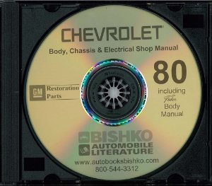 1980 Chevrolet Caprice, Impala, Malibu, Monte Carlo Factory Shop Service Manual