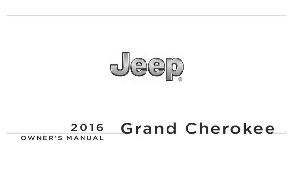 2016 Jeep Grand Cherokee Owner's Manual