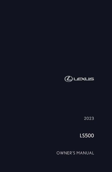 2023 Lexus LS 500 Owner's Manual