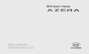 2014 Hyundai Azera Owner's Manual
