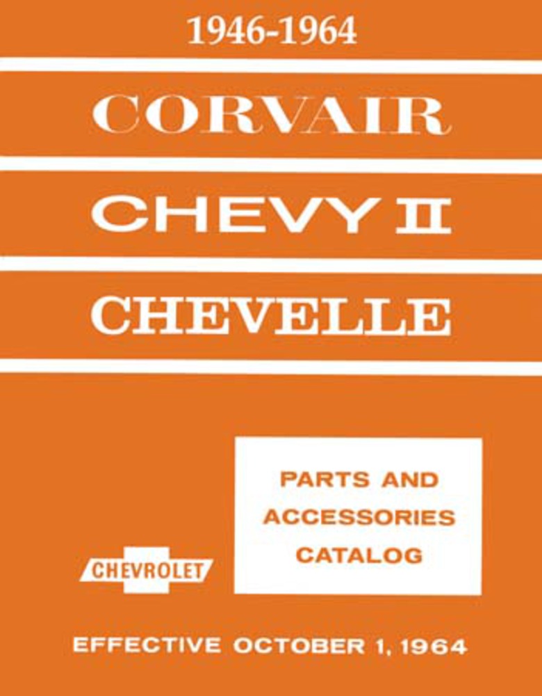 1946 1961 1962 1963 1964 Chevrolet Part Numbers Book List Interchange Drawings