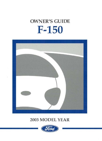 2003 Ford F-150 Owner's Manual