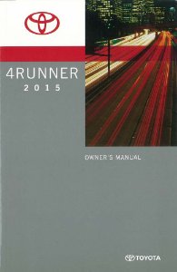 2015 Toyota 4Runner Owner's Manual