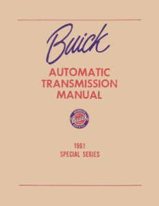 1961 Buick Special Factory Shop Service Manual
