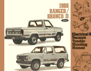1986 Ford Truck Ranger, Bronco II Wiring Diagrams Manual