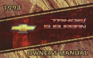 1998 Chevrolet Tahoe, Suburban Owner's Manual