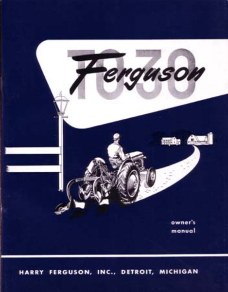 1951–1954 Ford TO-30 Tractor Owner's Manual
