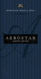 1995 Ford Aerostar Owner's Manual