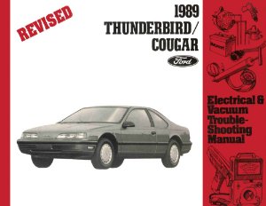 1989 Ford Thunderbird, Cougar Wiring Diagrams Manual